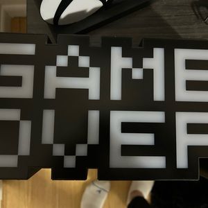Game Over light up sign
